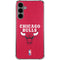 NBA Chicago Bulls Red Distressed Galaxy S24 Plus Clear Case